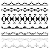 set of geometric decorative elements for design