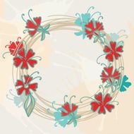 Floral frame with space for text N2