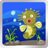 sea horse underwater N2