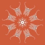 Ornate vector dragon patterns N7