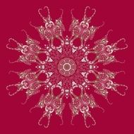 Ornate vector dragon patterns N8
