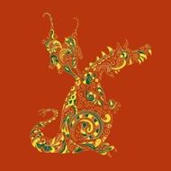 Ornate vector dragon N2