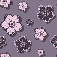 Seamless pattern with flowers Vector illustration N10