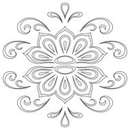 Abstract contour pattern N7