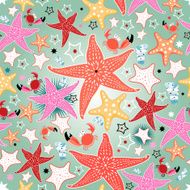 texture of bright sea stars