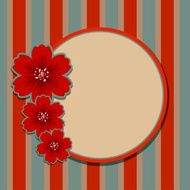 Floral background with frame and a space for text N3