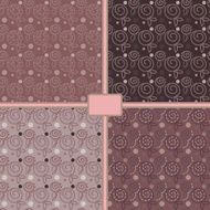 Set floral seamless patterns N3