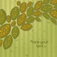 Abstract background of green leaves in the wave form