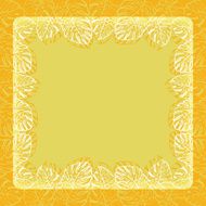 Background frame of leaves