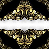 Gold frame background