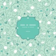 Blossoming Branches Frame Seamless Pattern Background