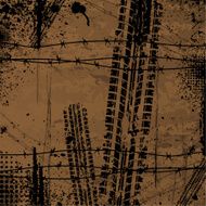 Brown tire track background