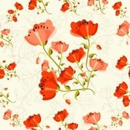 retro floral pattern N8