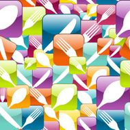 Cutlery icons pattern