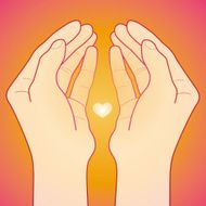 Vector love and care concept