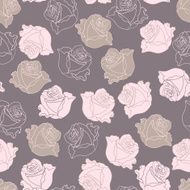 Seamless pattern with flowers roses N10