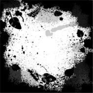 Ink blots with leaves
