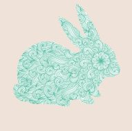 Cute rabbit background