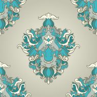 foliate blue pattern