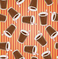 Fast food seamless pattern background N7