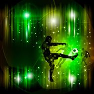 Colorful soccer poster