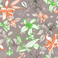 Seamless Floral Pattern N1560