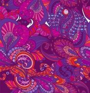 Seamless color floral background N2