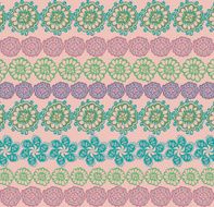 Ornate pattern with flowers
