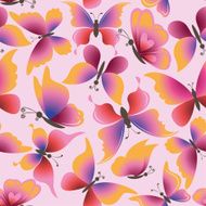 Seamless background butterflies N3