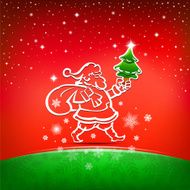 Santa is coming Christmas Background