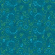 simple seamless pattern with flowers N2