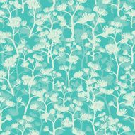 Asian Trees Seamless Pattern Background