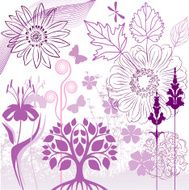 Decorative plant&#039;s set