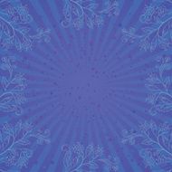 Background with contours of flowers N5