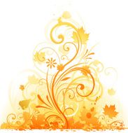 Grunge floral background N30