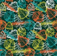 Seamless pattern with autumn leafs N3