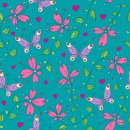Flowers and butterflies N4
