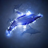 Neon dolphin
