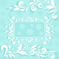 Background flowers and frame N6