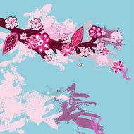Bright background with flowers