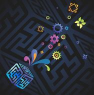 Vector network background