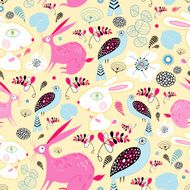 texture of hares and birds