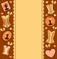 Vintage underline on background Vector N2