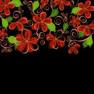 Abstract floral background for textile design
