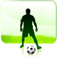 Soccer Player with Nature Frame N3