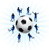 Soccer Team with Ball