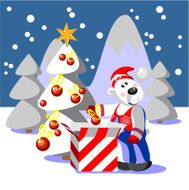 Bear ready xmas color 19