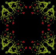 Vector flowers pattern N2