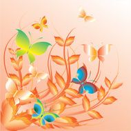 Butterflies and flowers N9