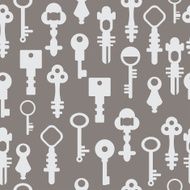 Pattern retro keys vector